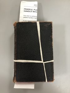 book tied with string