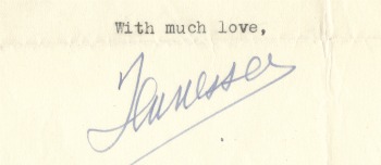 Tennessee Williams' signature