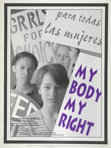 "My Body My Right," Girl Germs Poster