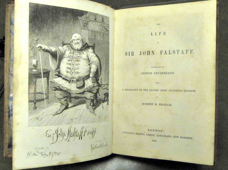 Robert Brough’s The Life of Sir John Falstaff: A Biography of the Knight from Authentic Sources of 1858