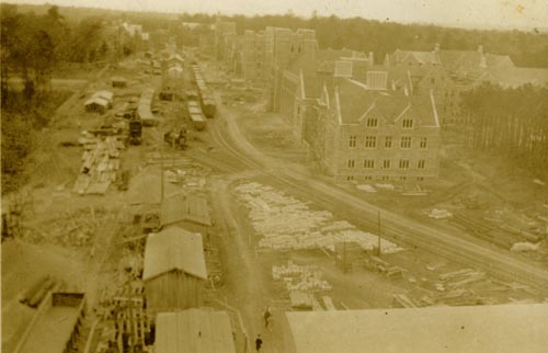 View of West Campus Construction, 1929