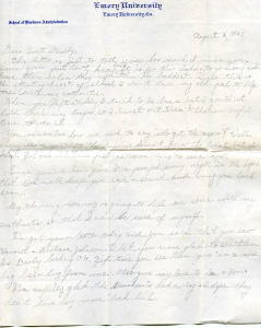 Mary Ann Eden’s letter (dated August 6, 1945)