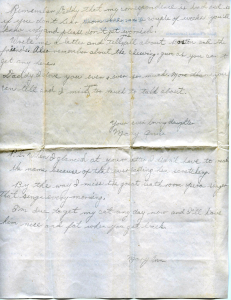 Mary Ann Eden’s letter (dated August 6, 1945)