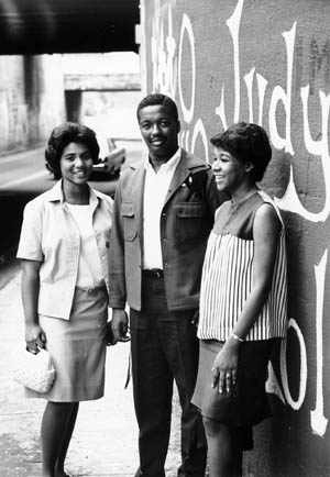 Wilhelmina Reuben-Cooke, Nathaniel White, Jr., and Mary Mitchell Harris, the first African-American undergraduates to receive degrees from Duke University.