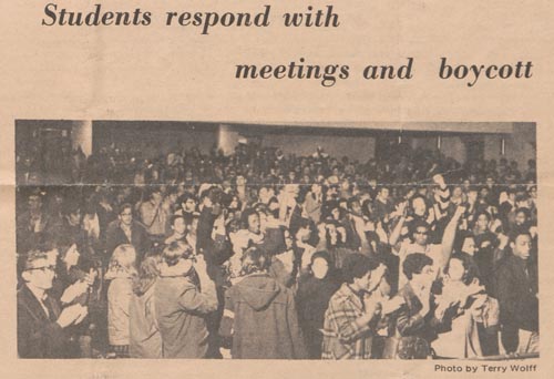 Photos from <i>The Chronicle</i>, February 16, 1969. 