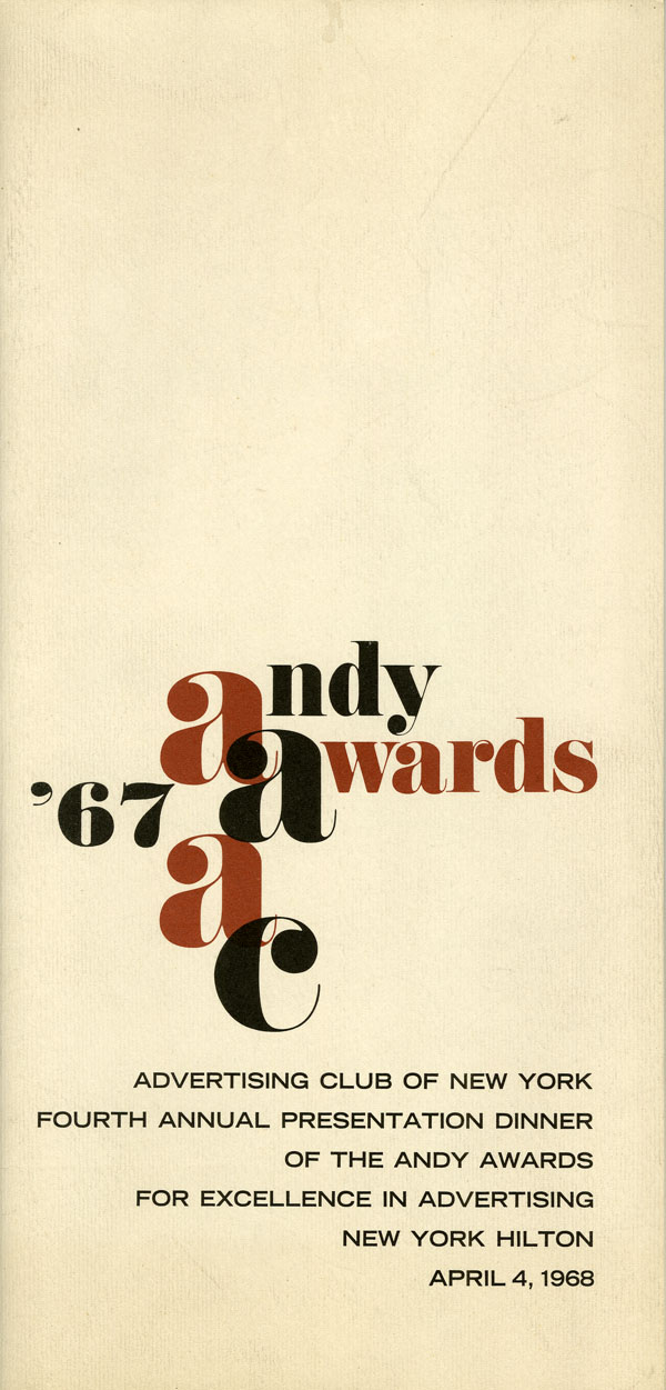 Andy Awards cover - Blog