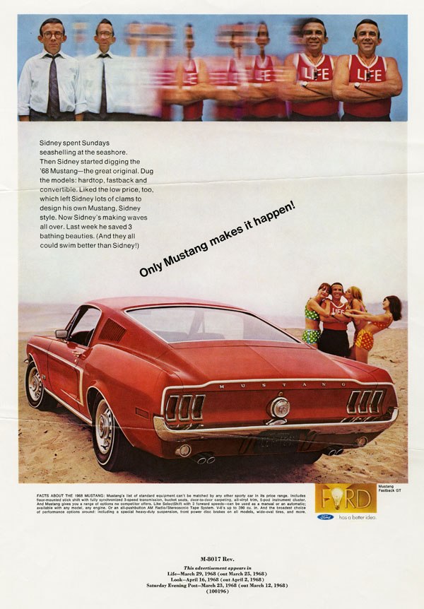 Advertisement for Ford Mustang