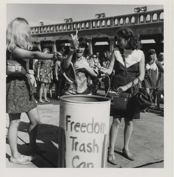 Protest, Miss America contest, 1968. Photo by Alix Kates Shulman; used with permission.