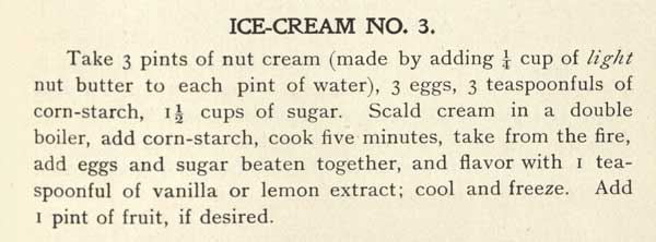Recipe for Ice Cream No. 3