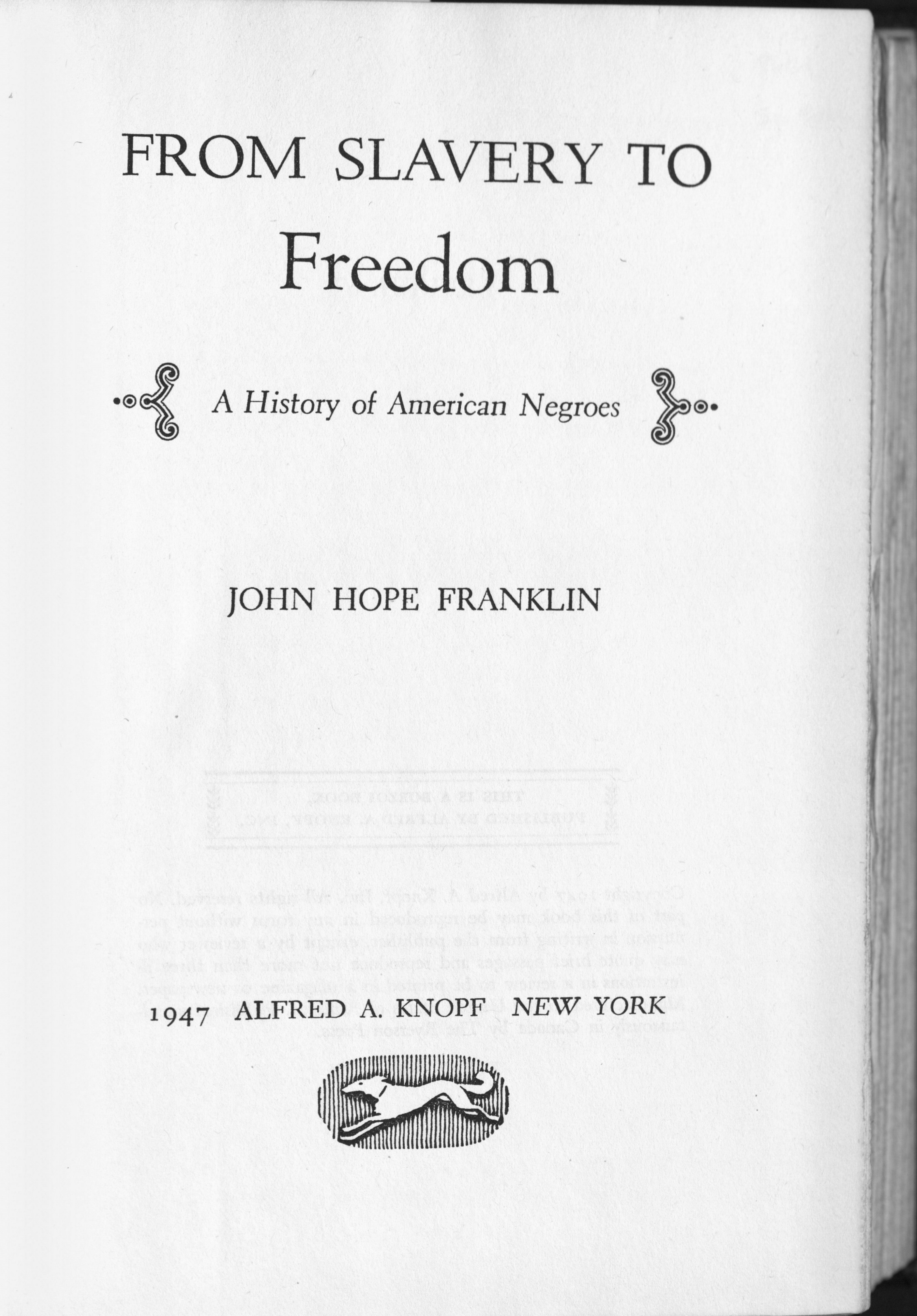 Title page, 1st Edition, 1947