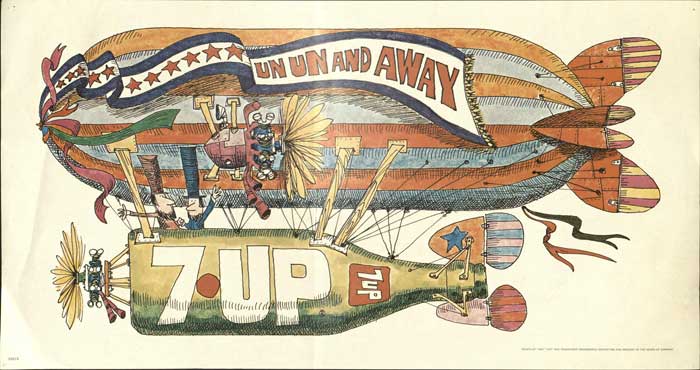 An example of a Seven-Up Uncola billboard