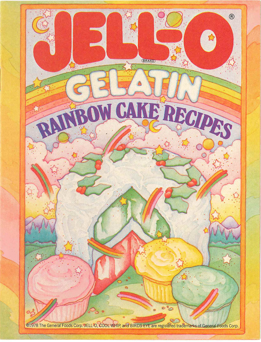 Cover of "Jell-O Gelatin Rainbow Cake Recipes"