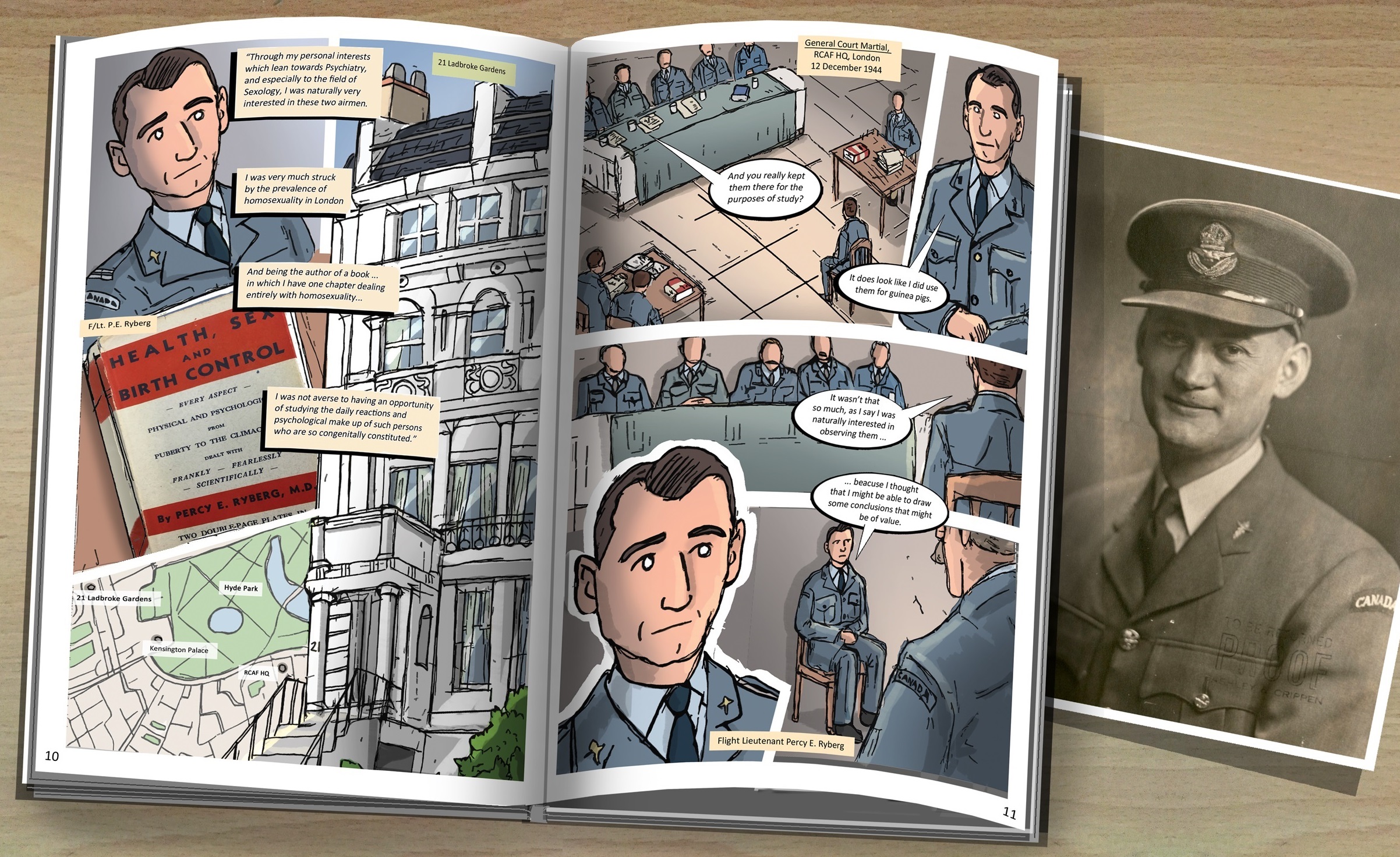 comic book showing Dr. Ryberg