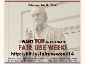 Harvard announces Fair Use Week with an homage to Justice Joseph Story, who originated the concept in 1841