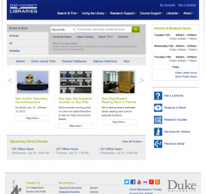 Homepage Mockup. Click to Enlarge Image or See Interactive Version (Duke IPs only)