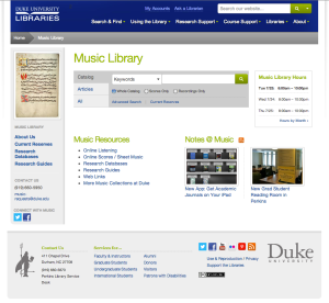 Rubenstein Library Mockup. Click to Enlarge Image or See Interactive Version (Duke IPs only)
