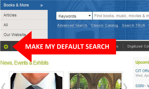 Make My Default Search