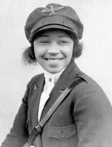 Bessie Coleman, First Licensed African American Woman Female Pilot