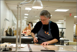 photo of conservation lab
