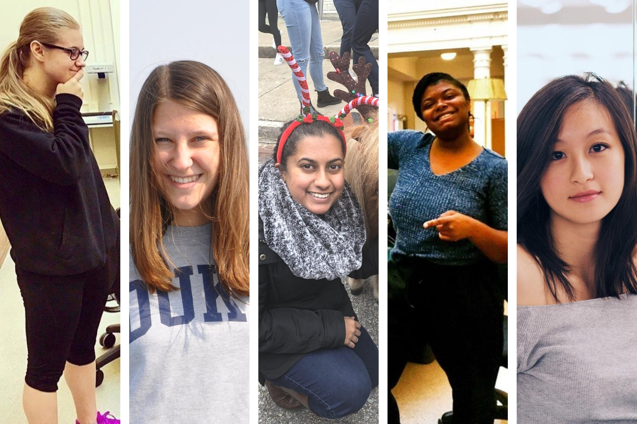 5 graduating seniors who worked for Lilly Library