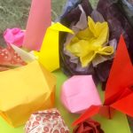 Students created and shared origami