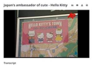 Hello Kitty's Town map